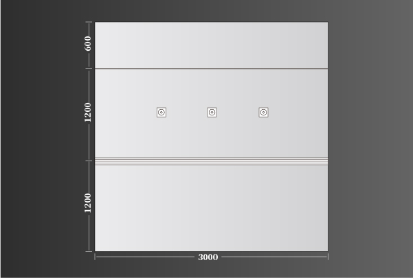 廚衛(wèi)頂極簡(jiǎn)主義3000（1200+1200+600）線型49